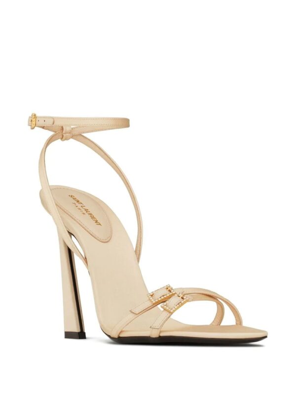 Saint Laurent New Nuit 110mm leather sandals - Image 2