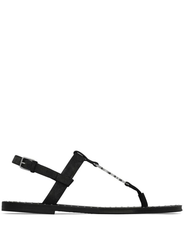 Saint Laurent  Cassandra logo-plaque sandals