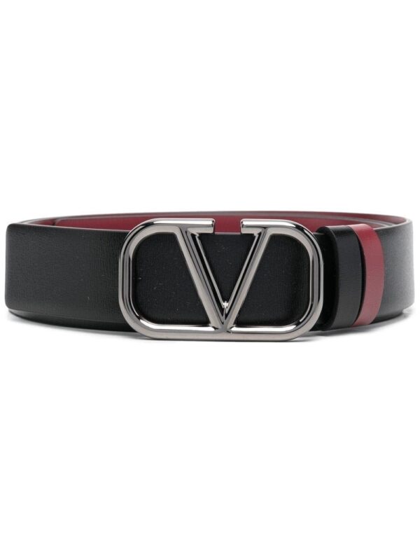 Louis Vuitton V-Logo reversible leather belt