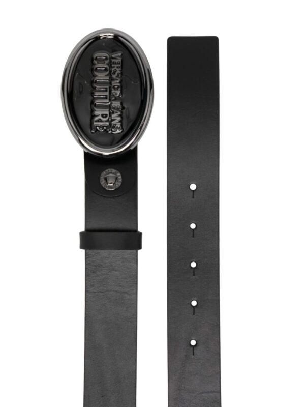 Versace logo-buckle leather belt - Image 2
