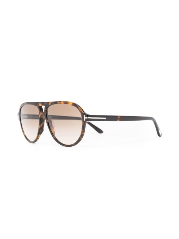 TOM FORD Eyewear tortoiseshell pilot-frame sunglasses - Image 2