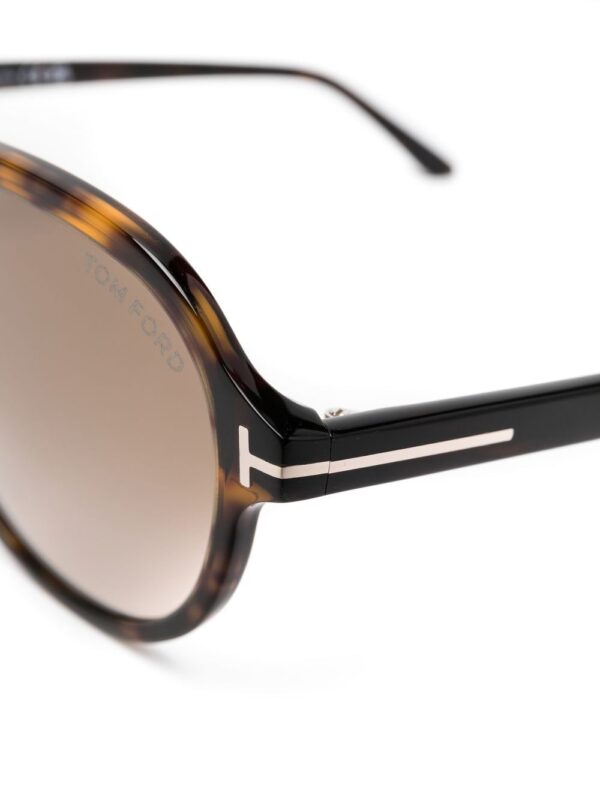 TOM FORD Eyewear tortoiseshell pilot-frame sunglasses - Image 3