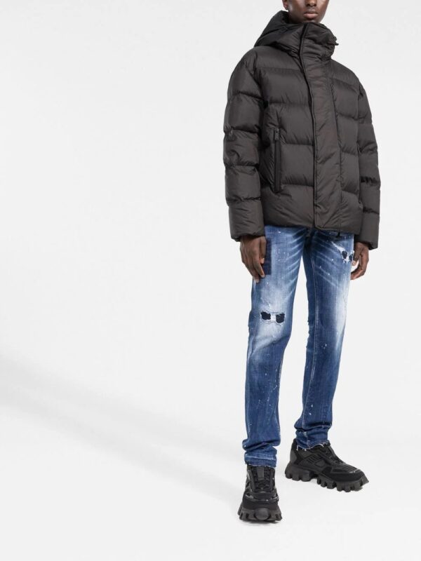 Dsquared2  distressed paint splattered jeans - Image 2