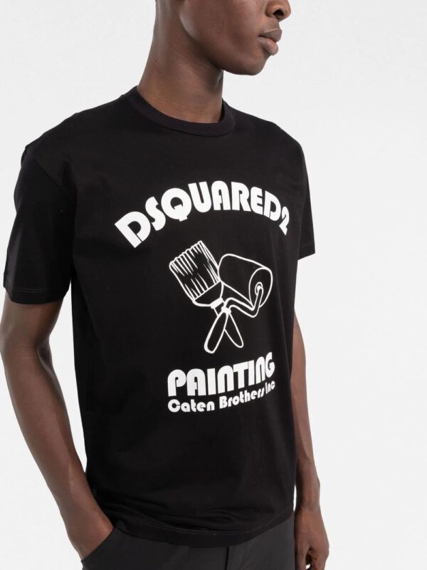 Dsquared2  graphic-print cotton T-shirt - Image 3