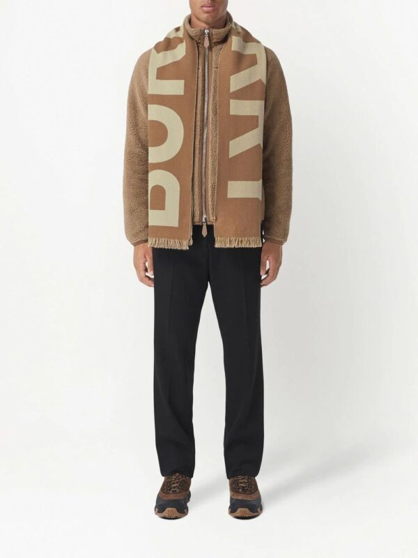 Burberry  logo wool jacquard scarf - Image 2