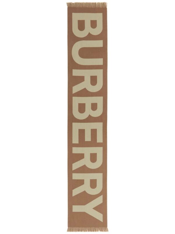 Burberry  logo wool jacquard scarf