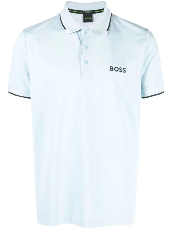 BOSS  embroidered-logo polo shirt