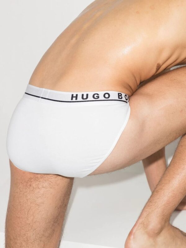 BOSS  three pack logo-waistband briefs - Image 3