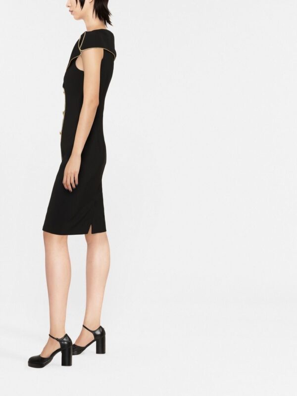 Moschino Teddy-button double-breasted pencil dress