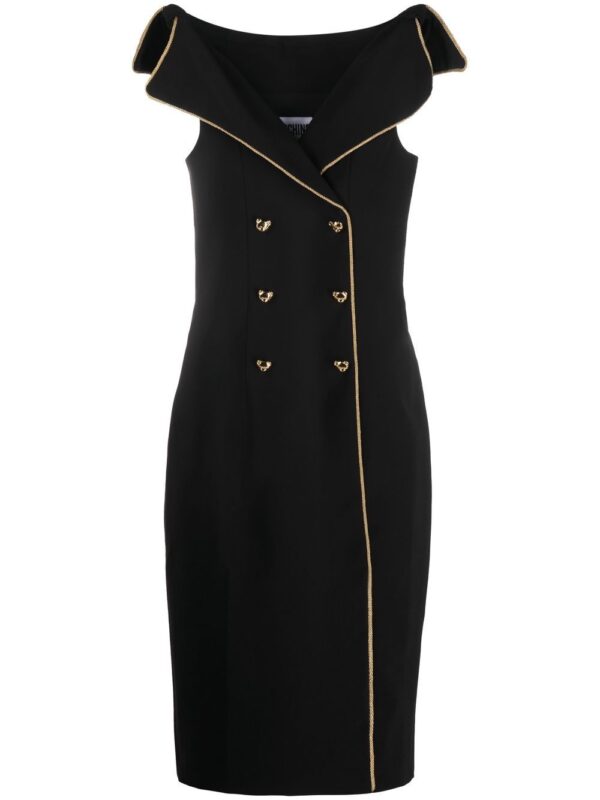Moschino Teddy-button double-breasted pencil dress - Image 2