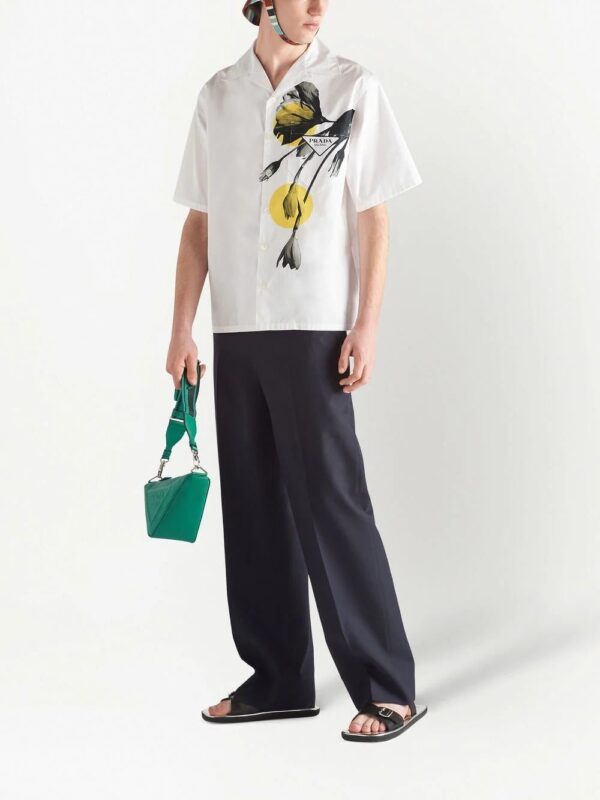 Prada  floral-print short-sleeved shirt - Image 2