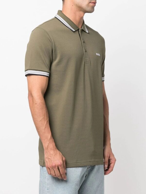 BOSS  embroidered-logo cotton polo shirt - Image 2
