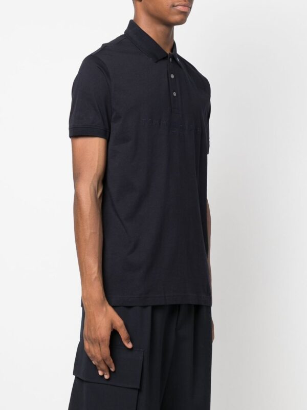 Tommy Hilfiger logo-print cotton polo shirt - Image 3