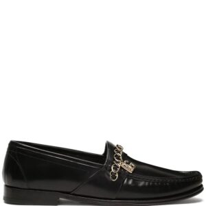 Dolce & Gabbana  chain-trim leather loafers