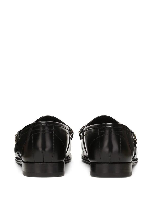 Dolce & Gabbana  chain-trim leather loafers - Image 3