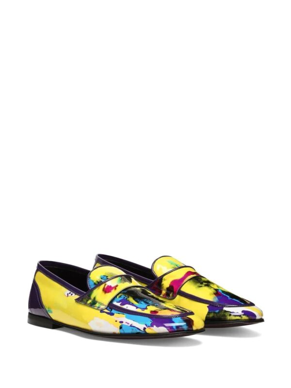 Dolce & Gabbana  tie-dye paint-print loafers - Image 2