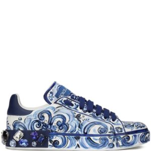 Dolce & Gabbana  Portofino Majolica-print sneakers
