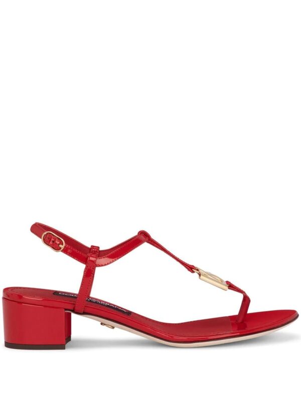 Dolce & gabbana  DG logo thong 40mm sandals