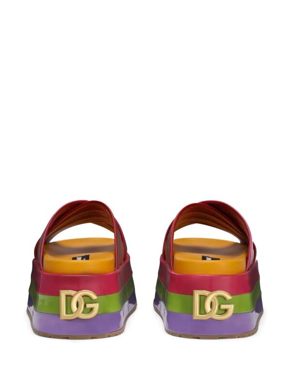 Dolce & Gabbana  colour-block flatform slides - Image 3