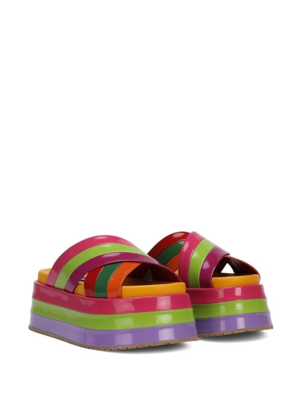 Dolce & Gabbana  colour-block flatform slides - Image 2