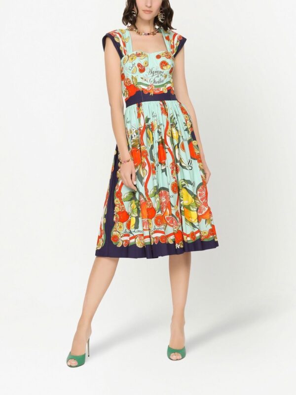 Dolce & Gabbana fruit-print A-line dress - Image 3