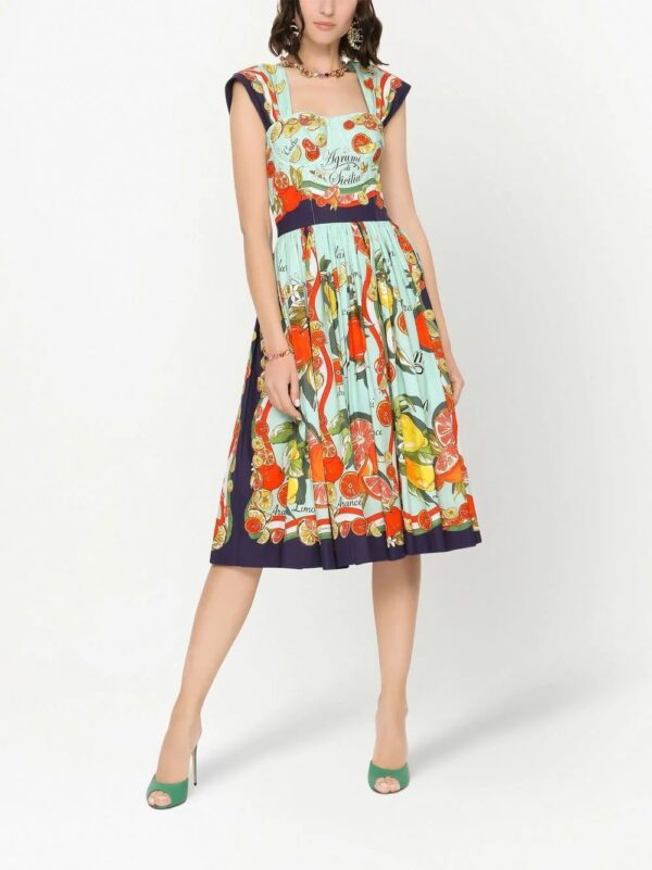 Dolce & Gabbana  fruit-print A-line dress - Image 3