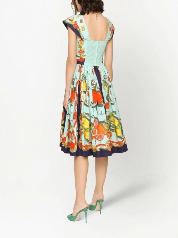 Dolce & Gabbana  fruit-print A-line dress - Image 4