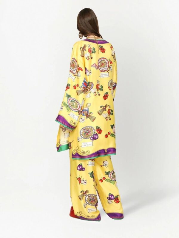 Dolce & Gabbana  graphic-print kaftan - Image 4