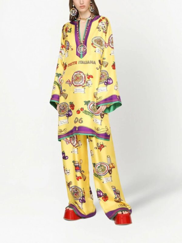 Dolce & Gabbana  graphic-print kaftan - Image 3