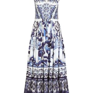Dolce & Gabbana  Majolica-print midi dress