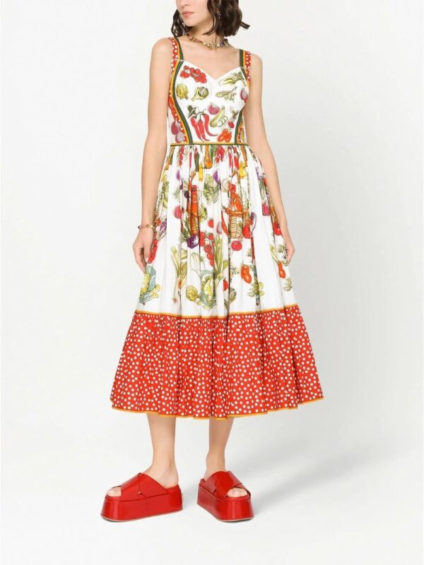 Dolce & Gabbana  graphic-print midi dress - Image 3