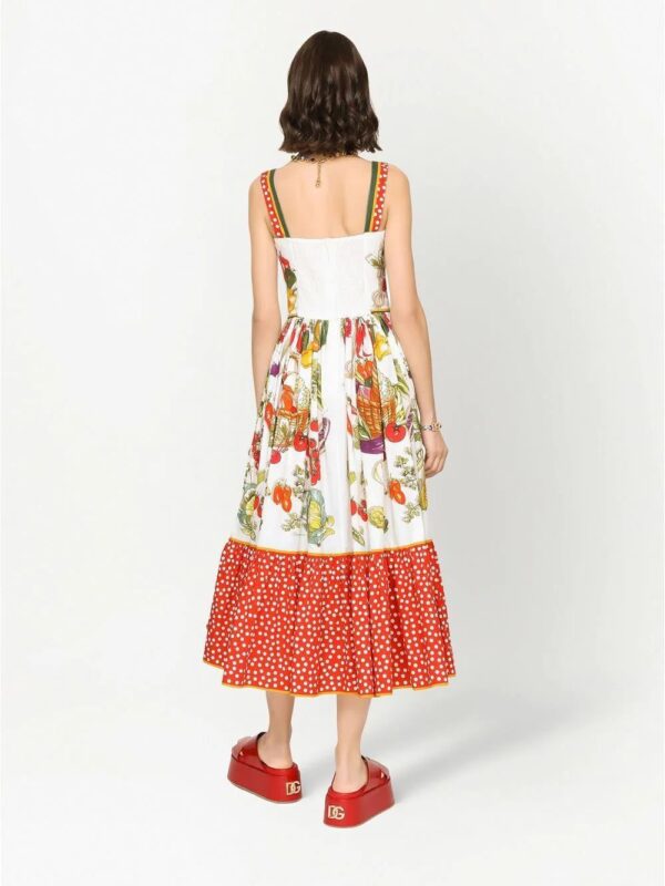 Dolce & Gabbana  graphic-print midi dress - Image 4