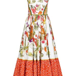 Dolce & Gabbana graphic-print midi dress