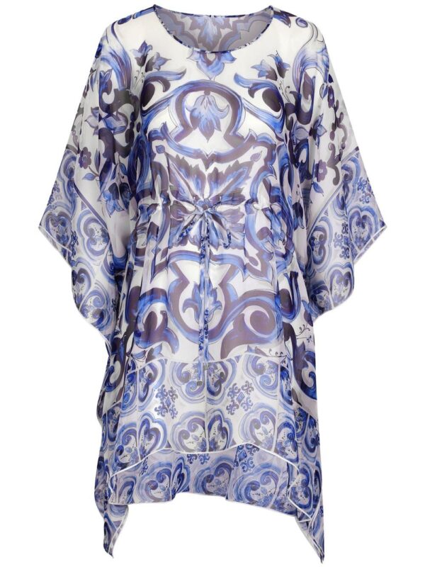 Dolce & Gabbana Majolica-print silk kaftan
