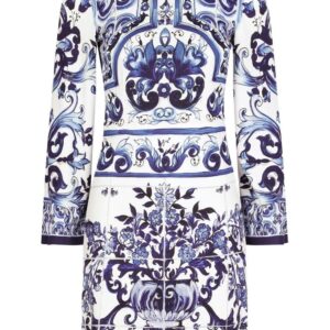 Dolce & Gabbana  Majolica-print short dress