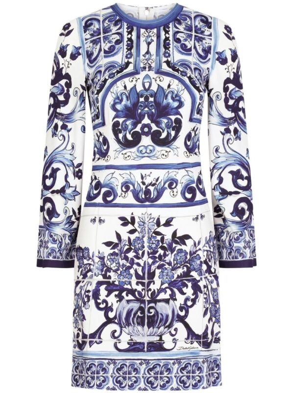 Dolce & Gabbana  Majolica-print short dress