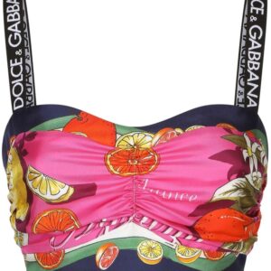 Dolce & Gabbana fruit-print silk top