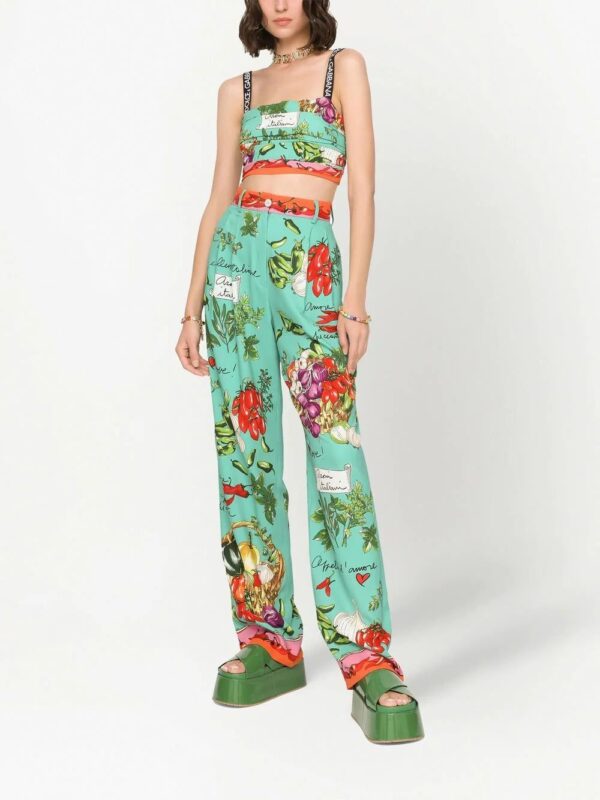 Dolce & Gabbana  logo-tape cropped top - Image 3