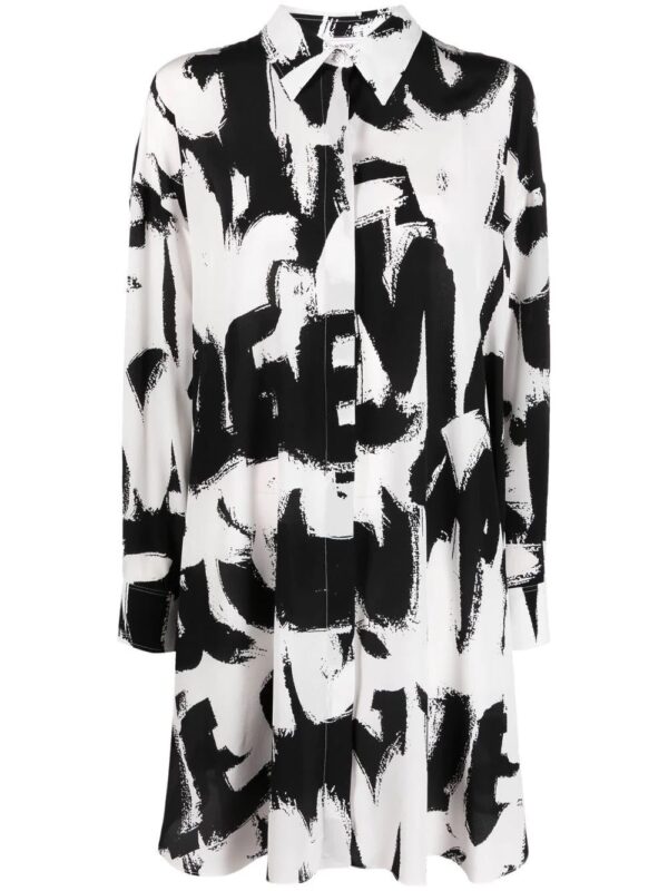 Alexander McQueen  graffiti-print shirt dress