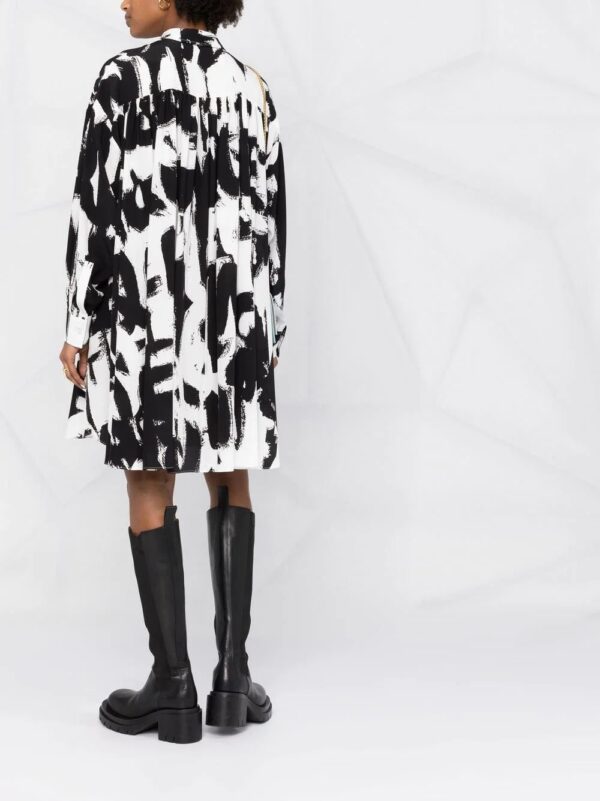 Alexander McQueen  graffiti-print shirt dress - Image 4