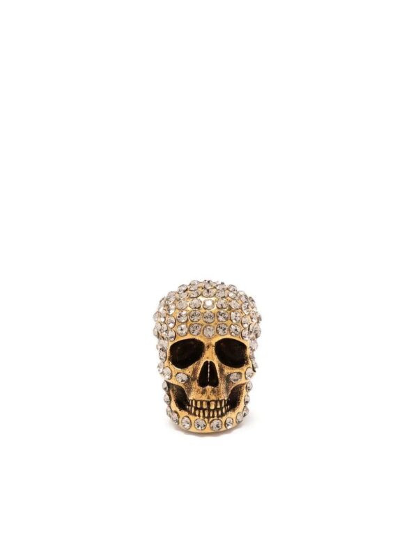 Alexander McQueen  crystal-embellished skull earring