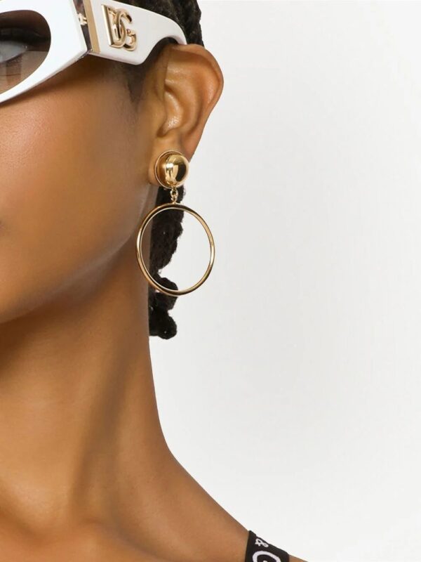 Dolce & Gabbana  hoop drop clip-on earrings - Image 2