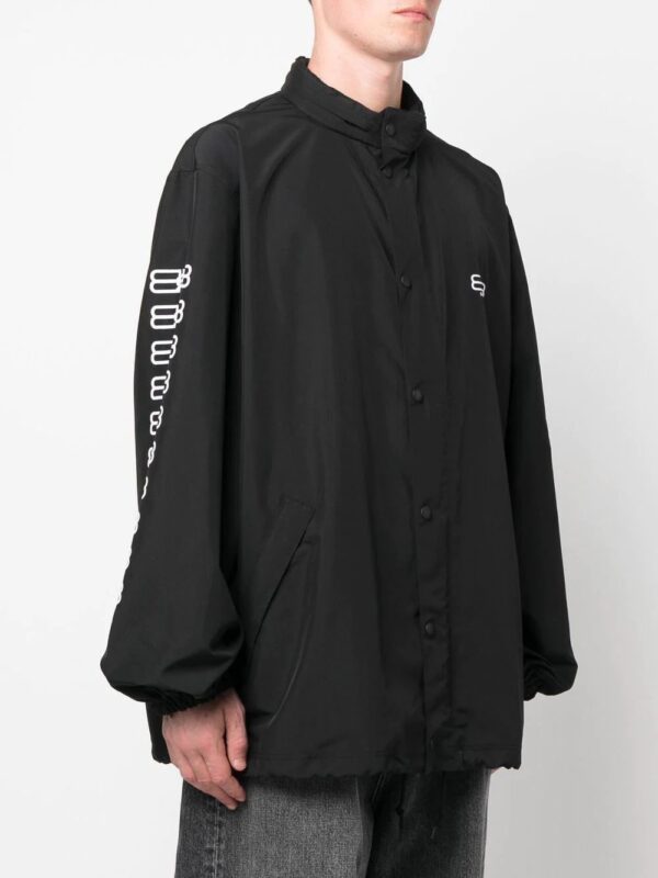 Balenciaga  logo-print hooded jacket - Image 3