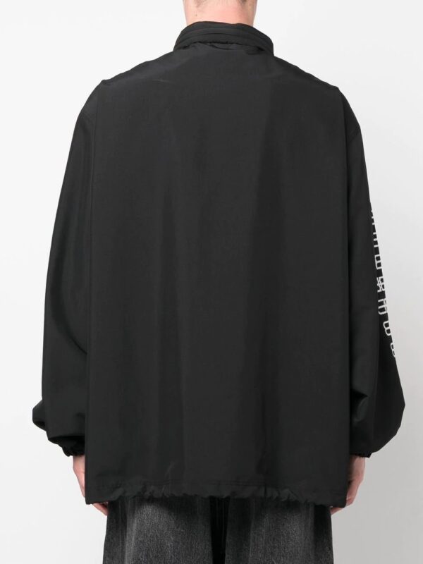 Balenciaga  logo-print hooded jacket - Image 4