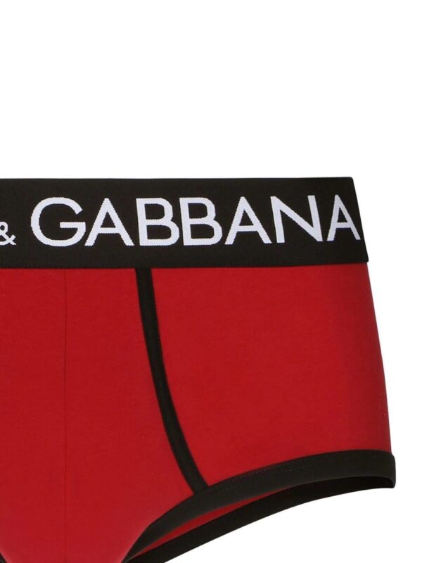 Dolce & Gabbana  logo-waist stretch-cotton briefs - Image 4
