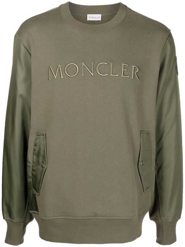 Moncler  logo-print cotton sweatshirt
