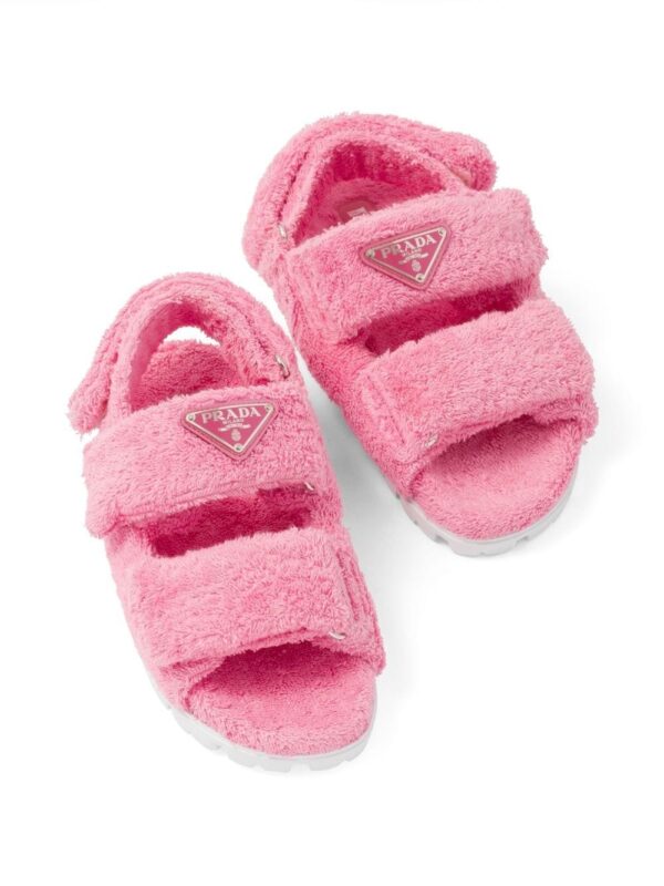 Prada  terrycloth slingback sandals - Image 4
