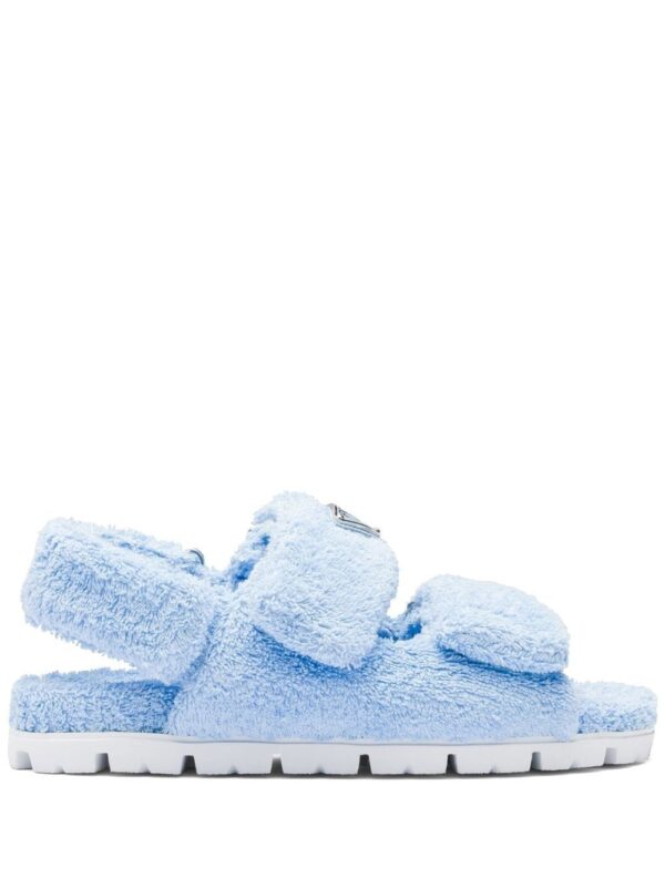 Prada  terrycloth slingback sandals