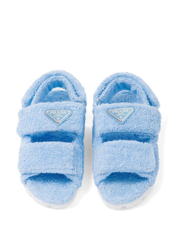 Prada  terrycloth slingback sandals - Image 4