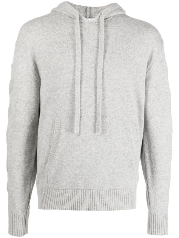 Off-White  arrow-motif cashmere hoodie